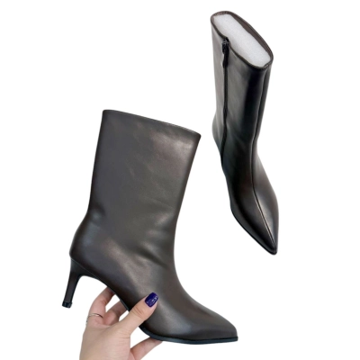 Полусапожки женские демисезонные натуральная кожа шоколадные E8079-9P Полусапожки женские демисезонные натуральная кожа шоколадные E8079-9P