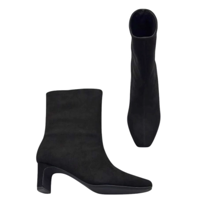 Полусапожки женские демисезонные натуральная замша черные M8028-1 Полусапожки женские демисезонные натуральная замша черные M8028-1