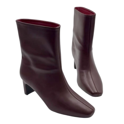 Полусапожки женские демисезонные натуральная кожа бордовые M8027-6 Полусапожки женские демисезонные натуральная кожа бордовые M8027-6