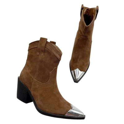 Казаки женские демисезонные натуральная замша коричневые E8928-5P Казаки женские демисезонные натуральная замша коричневые E8928-5P