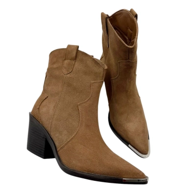 Казаки женские демисезонные натуральная замша коричневые E8924-3P Казаки женские демисезонные натуральная замша коричневые E8924-3P