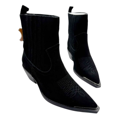 Казаки женские демисезонные натуральная замша черные E8919-1P Казаки женские демисезонные натуральная замша черные E8919-1P