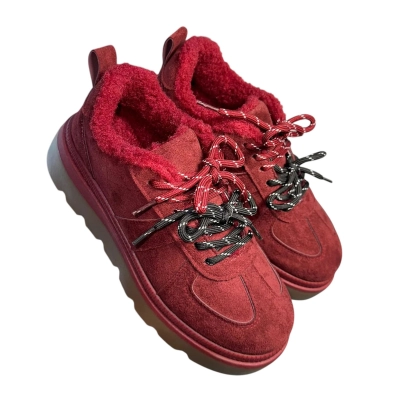 Полуботинки женские зимние ADMLIS искусственная замша бордовые F9016-2 Полуботинки женские зимние ADMLIS искусственная замша бордовые F9016-2