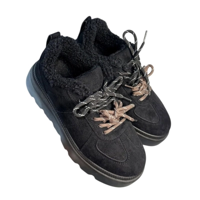 Полуботинки женские зимние ADMLIS искусственная замша черные F9016 Полуботинки женские зимние ADMLIS искусственная замша черные F9016