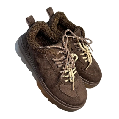 Полуботинки женские зимние ADMLIS искусственная замша шоколадые F9016-12 Полуботинки женские зимние ADMLIS искусственная замша шоколадые F9016-12