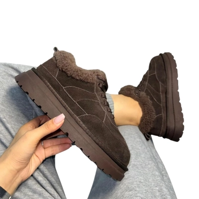Полуботинки женские зимние ADMLIS натуральная замша шоколадные FC222-12 Полуботинки женские зимние ADMLIS натуральная замша шоколадные FC222-12