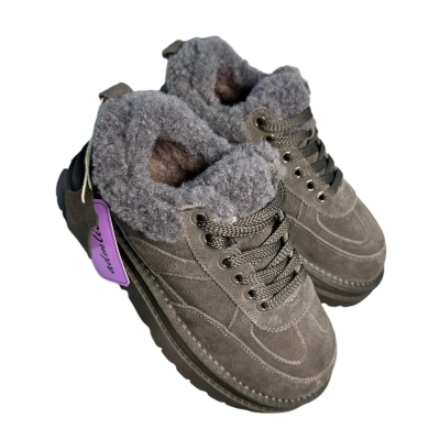 Полуботинки женские зимние ADMLIS натуральная замша серые FC222-5 Полуботинки женские зимние ADMLIS натуральная замша серые FC222-5