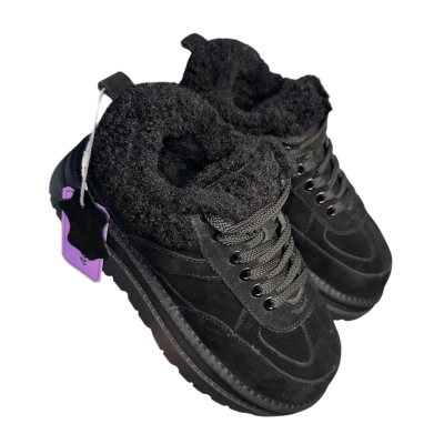 Полуботинки женские зимние ADMLIS натуральная замша черные FC222 Полуботинки женские зимние ADMLIS натуральная замша черные FC222