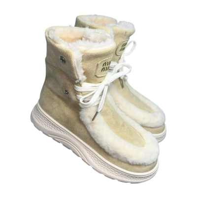 Ботинки женские зимние ADMLIS искусственная замша бежевые F3970-13 Ботинки женские зимние ADMLIS искусственная замша бежевые F3970-13