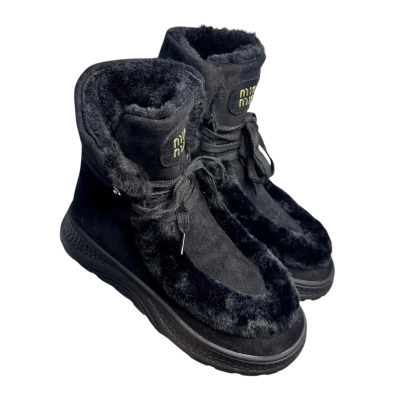 Ботинки женские зимние ADMLIS искусственная замша черные F3970 Ботинки женские зимние ADMLIS искусственная замша черные F3970