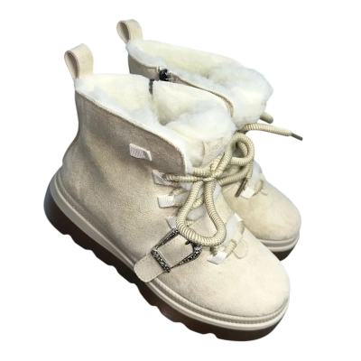 Ботинки женские зимние ADMLIS искусственная замша бежевые F9020-13 Ботинки женские зимние ADMLIS искусственная замша бежевые F9020-13