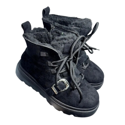 Ботинки женские зимние ADMLIS искусственная замша черные F9020 Ботинки женские зимние ADMLIS искусственная замша черные F9020